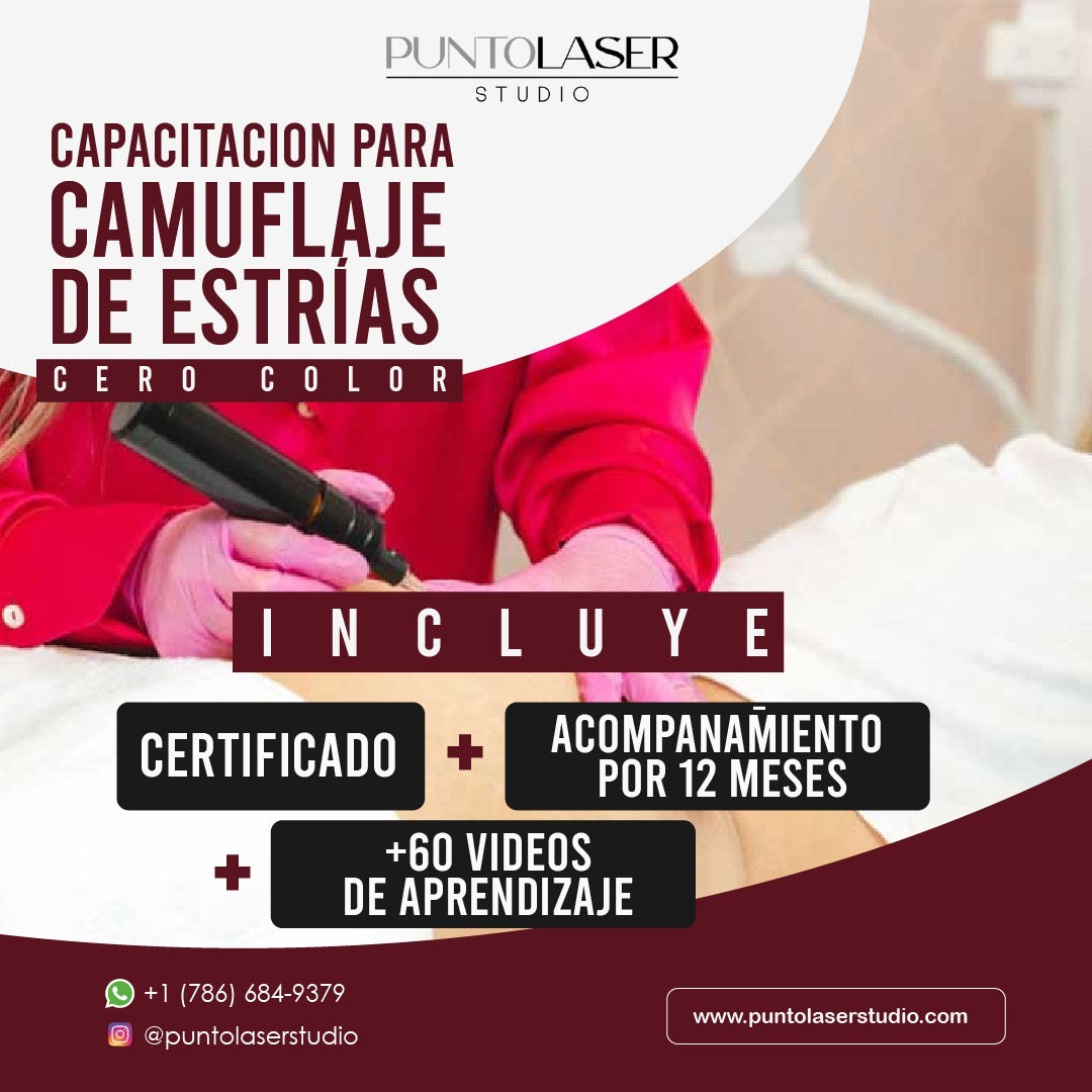 CAPACITACIÓN PARA CAMUFLAJE DE ESTRÍAS CERO COLOR🔗